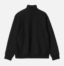 CARHARTT WIP American Scrip Half Zip Black< Sweats & Polaires
