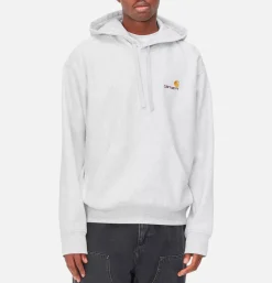 CARHARTT WIP American Script Hoodie Ash< Sweats & Polaires