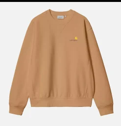 CARHARTT WIP American Script Sweat Peanut< Sweats & Polaires