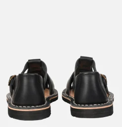 STEVE MONO Artisanal Sandal Shoe 10/17 Black<Homme Sandales