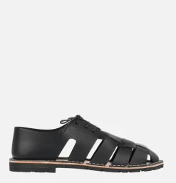 STEVE MONO Artisanal Sandal Shoe 10/05 Black<Homme Sandales