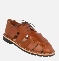 STEVE MONO Artisanal Sandal Shoe 10/05 Chocolate<Homme Sandales