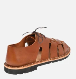 STEVE MONO Artisanal Sandal Shoe 10/05 Chocolate<Homme Sandales