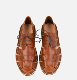 STEVE MONO Artisanal Sandal Shoe 10/05 Chocolate<Homme Sandales