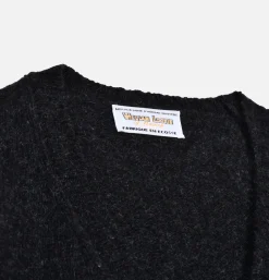 WILLIAM LOCKIE Aryan Cardigan Charcoal< Pulls & Cardigans