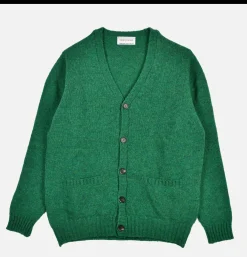 WILLIAM LOCKIE Aryan Cardigan Clover< Pulls & Cardigans