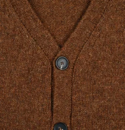WILLIAM LOCKIE Aryan Cardigan Pecan< Pulls & Cardigans