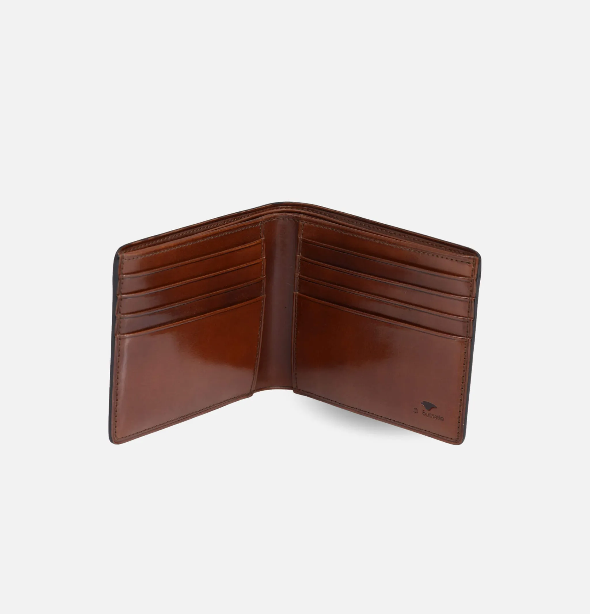 IL BUSSETTO Bi Fold Wallet Cappuccino< Petite Maroquinerie