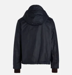 MANIFATTURA CECCARELLI Blazer Coat Waxed Navy< Blousons & Manteaux