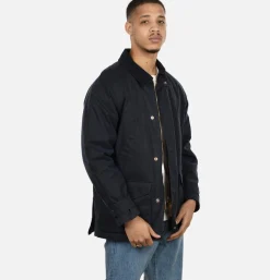 MANIFATTURA CECCARELLI Blouson Caban Wax Navy< Blousons & Manteaux
