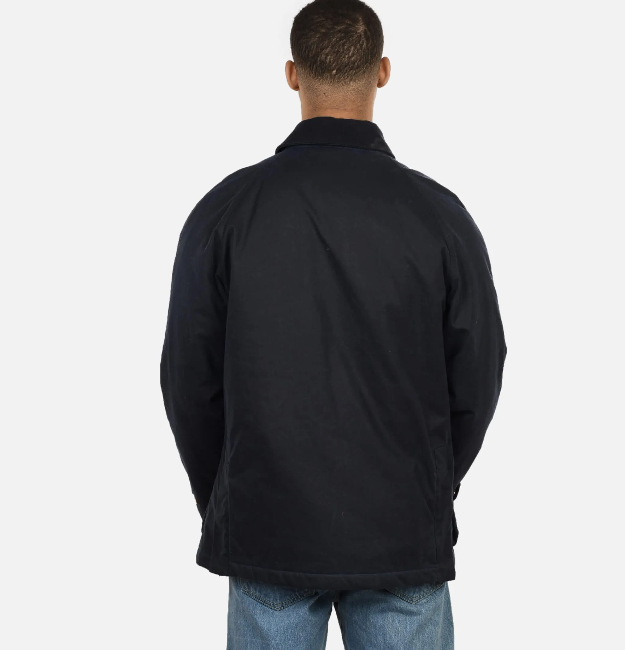 MANIFATTURA CECCARELLI Blouson Caban Wax Navy< Blousons & Manteaux