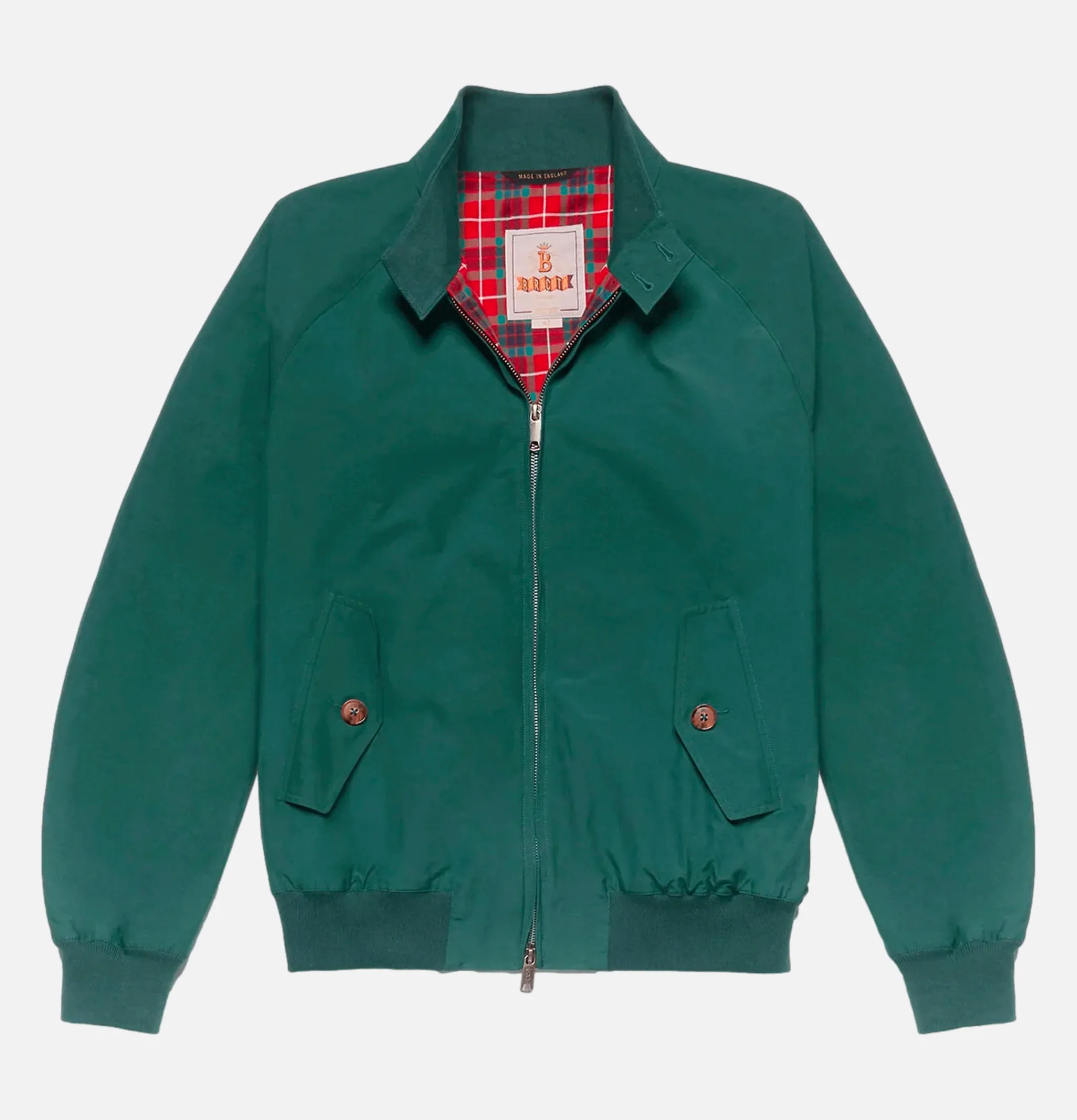 BARACUTA Blouson Harrington G9 Racing Vert< Blousons & Manteaux