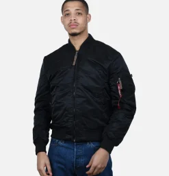 ALPHA INDUSTRIES Bomber MA-1 Flight Noir< Blousons & Manteaux