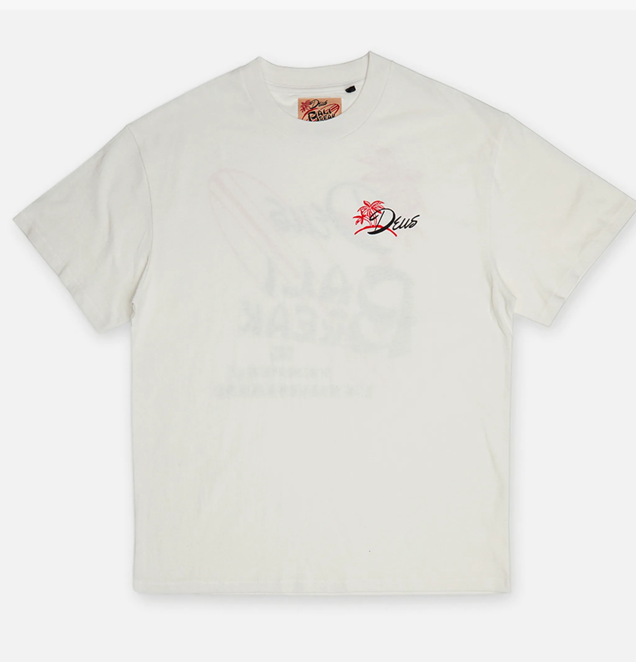 DEUS Breaker Tee Vintage White< T-shirts