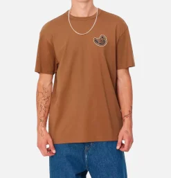 CARHARTT WIP Brown Ducks Tee Hamilton Brown< T-shirts