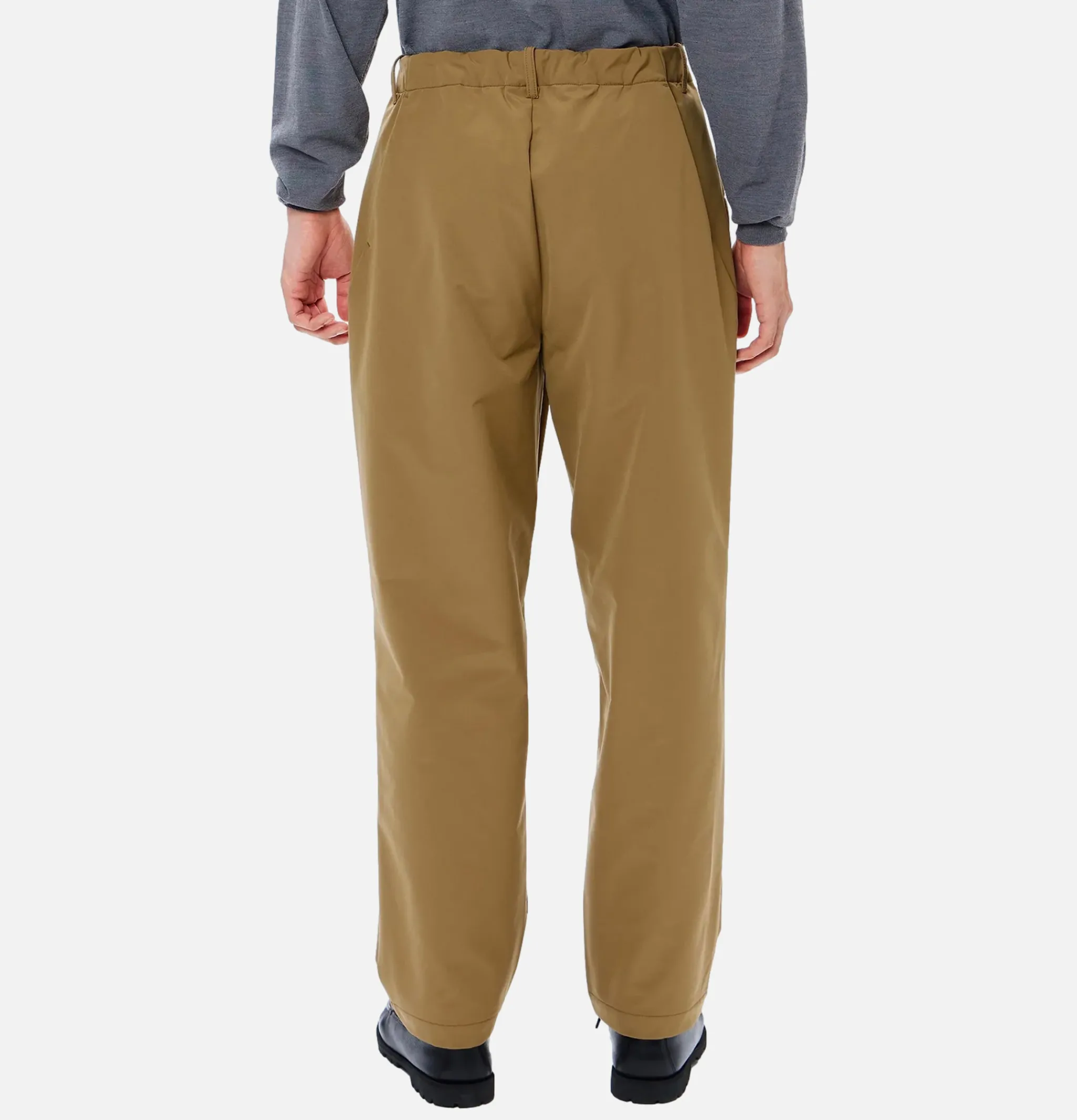 GOLDWIN Brushed Back One Tuck Pant Clay Beige< Pantalons