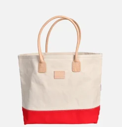 HERITAGE LEATHER COMPANY Canvas Day Tote Bag Rouge< Sacs Bandoulière