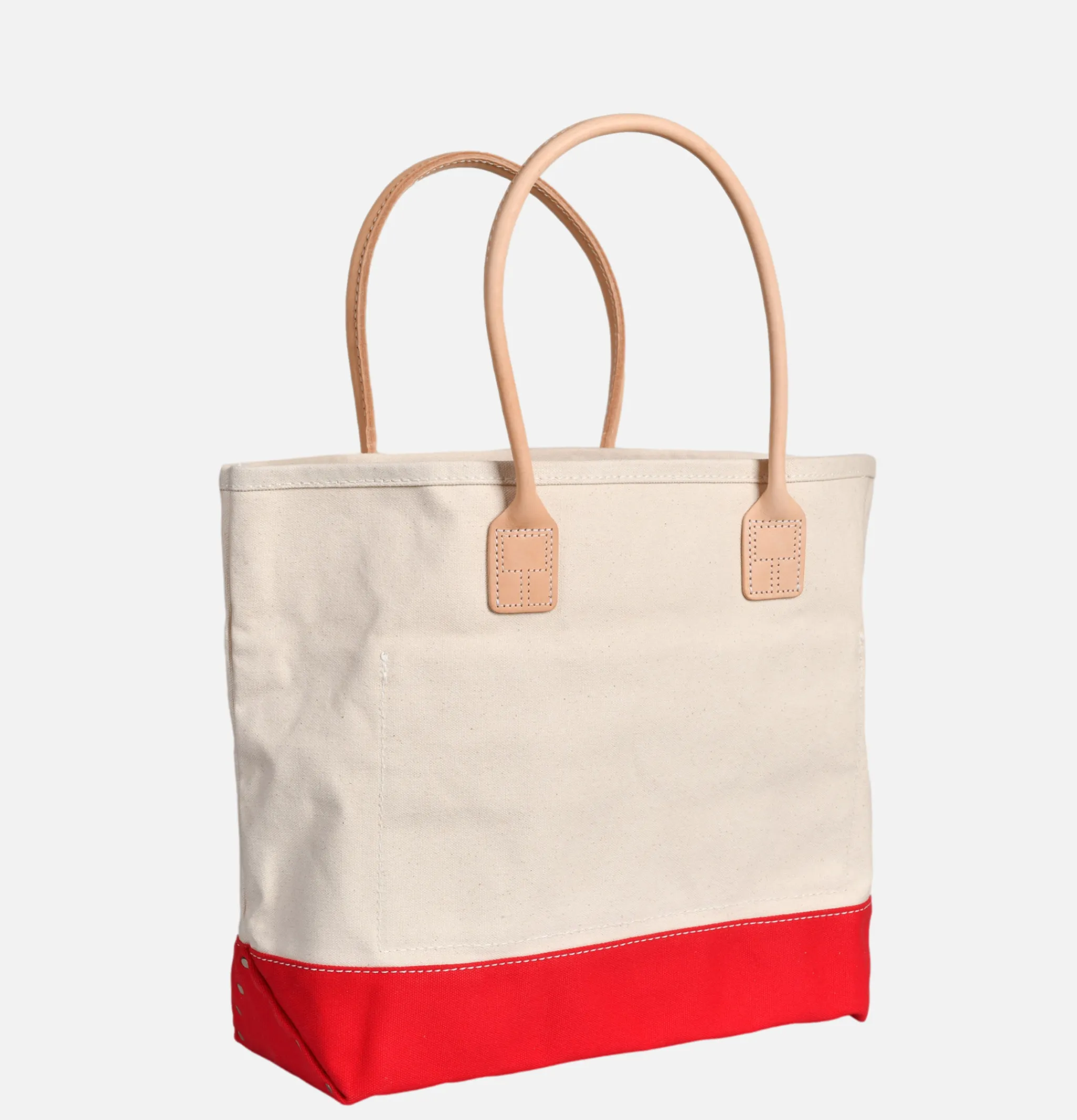 HERITAGE LEATHER COMPANY Canvas Day Tote Bag Rouge< Sacs Bandoulière