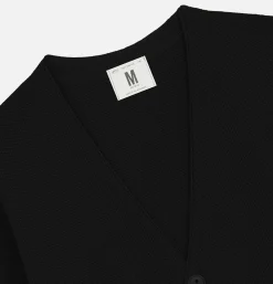 NITTO KNITWEAR Cardigan Youri Merino Black< Pulls & Cardigans
