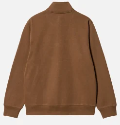 CARHARTT WIP Chase Neck Zip Sweat Tamarind< Sweats & Polaires