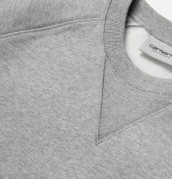 CARHARTT WIP Chase Sweat Grey Heather Gold< Sweats & Polaires