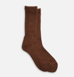 ROTOTO Chaussettes Loose Pile Chocolat<Femme Autres|Chaussettes