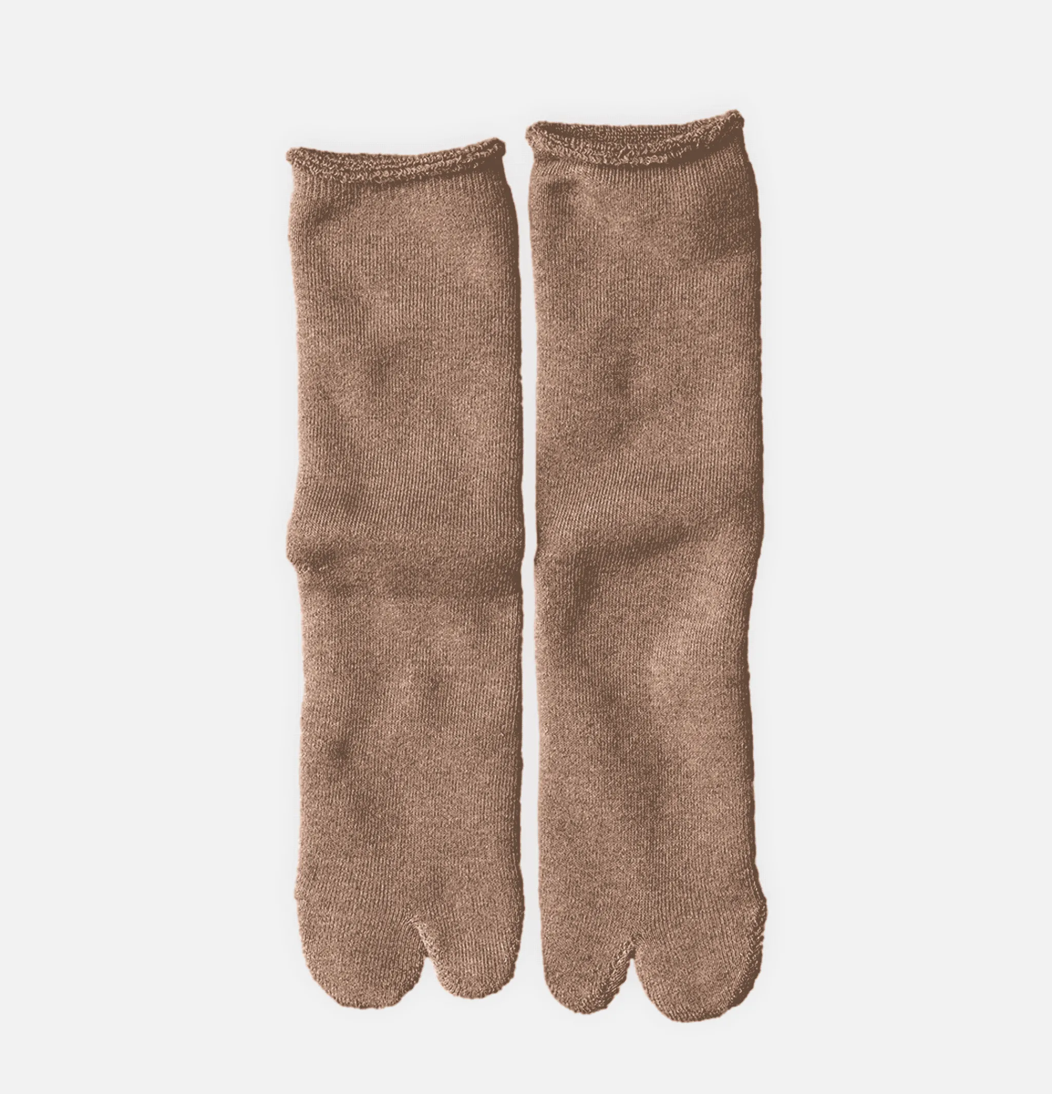 YAHAE Chaussettes Tabi Pile Brown<Homme Chaussettes