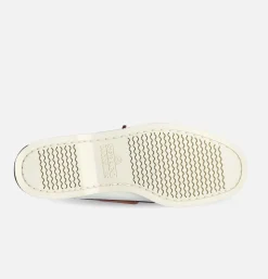 SEBAGO Chaussures Docksides Portland White brown<Homme Mocassins