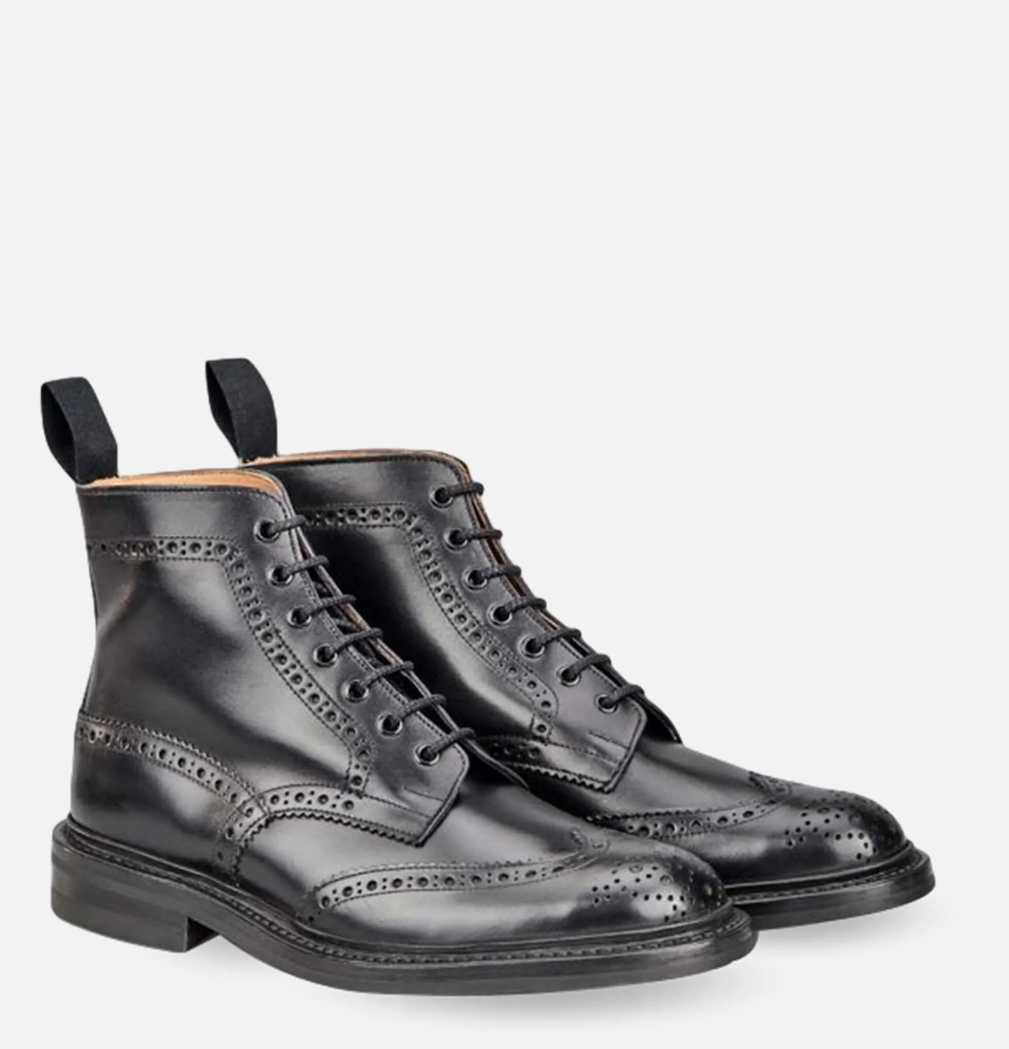 TRICKERS Chaussures Stow Black<Homme Bottes
