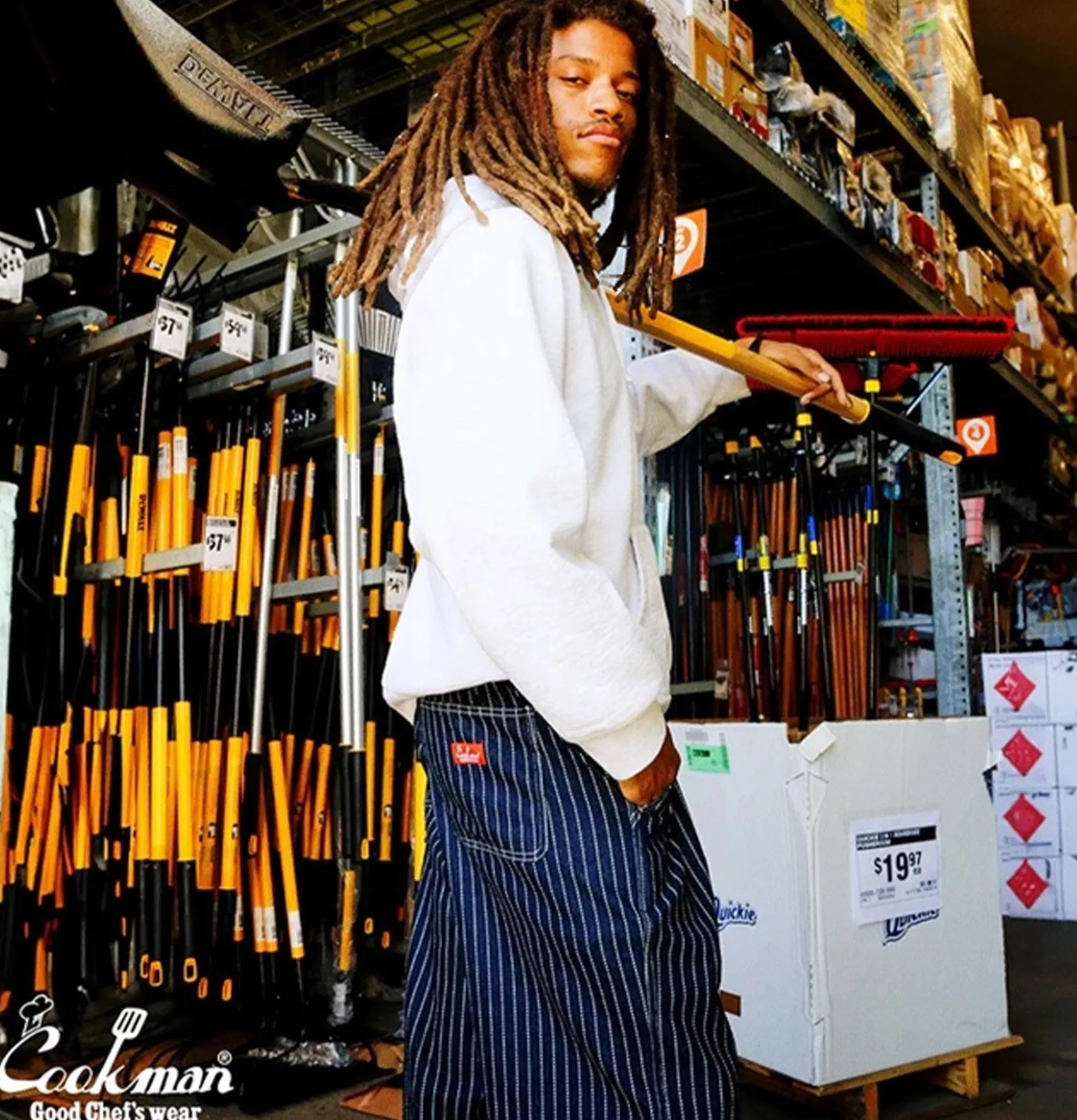 COOKMAN Chef Pant Carpenter Wabash Denim< Work Pants