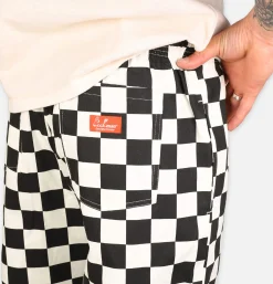 COOKMAN Chef Pant Checker Black< Work Pants