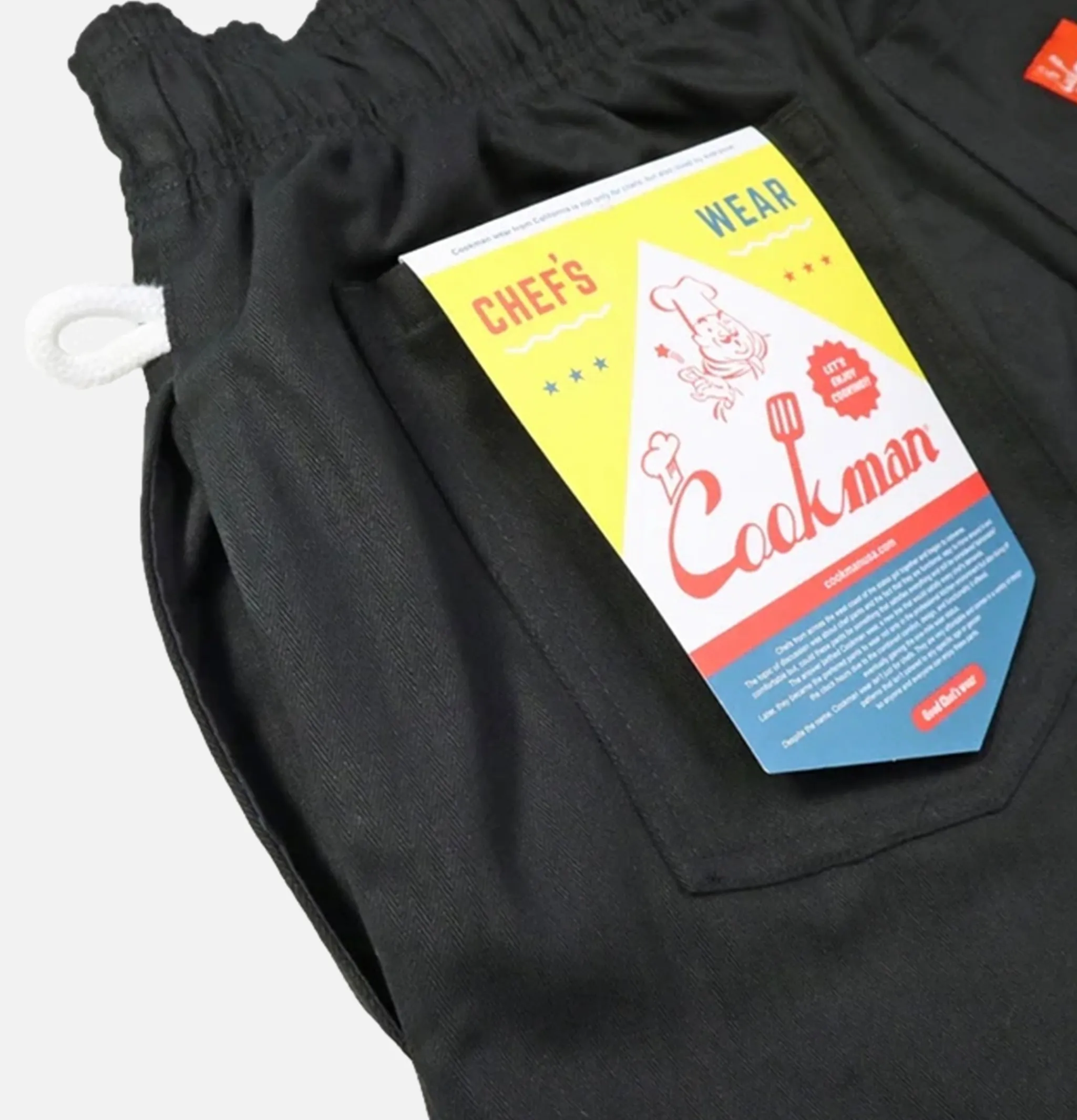 COOKMAN Chef Pant Herringbone Black< Work Pants