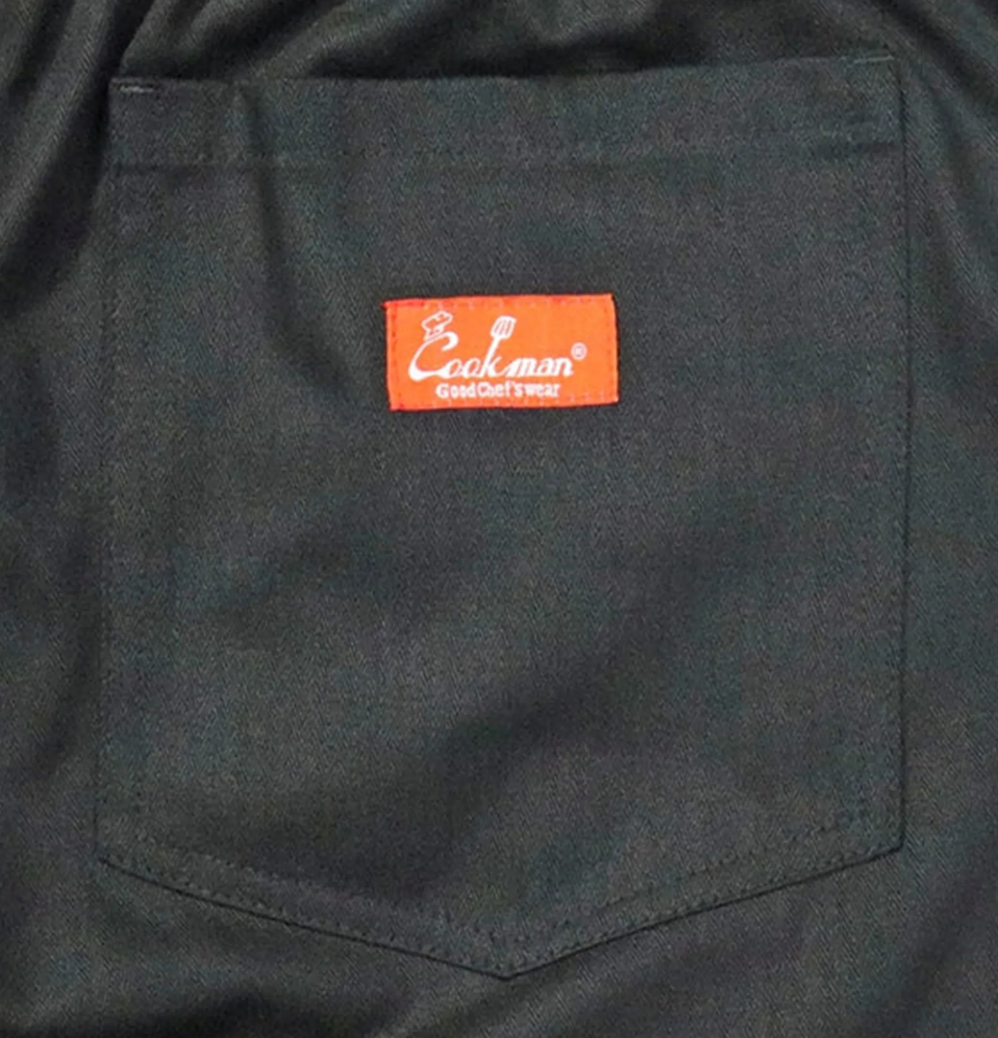 COOKMAN Chef Pant Herringbone Black< Work Pants