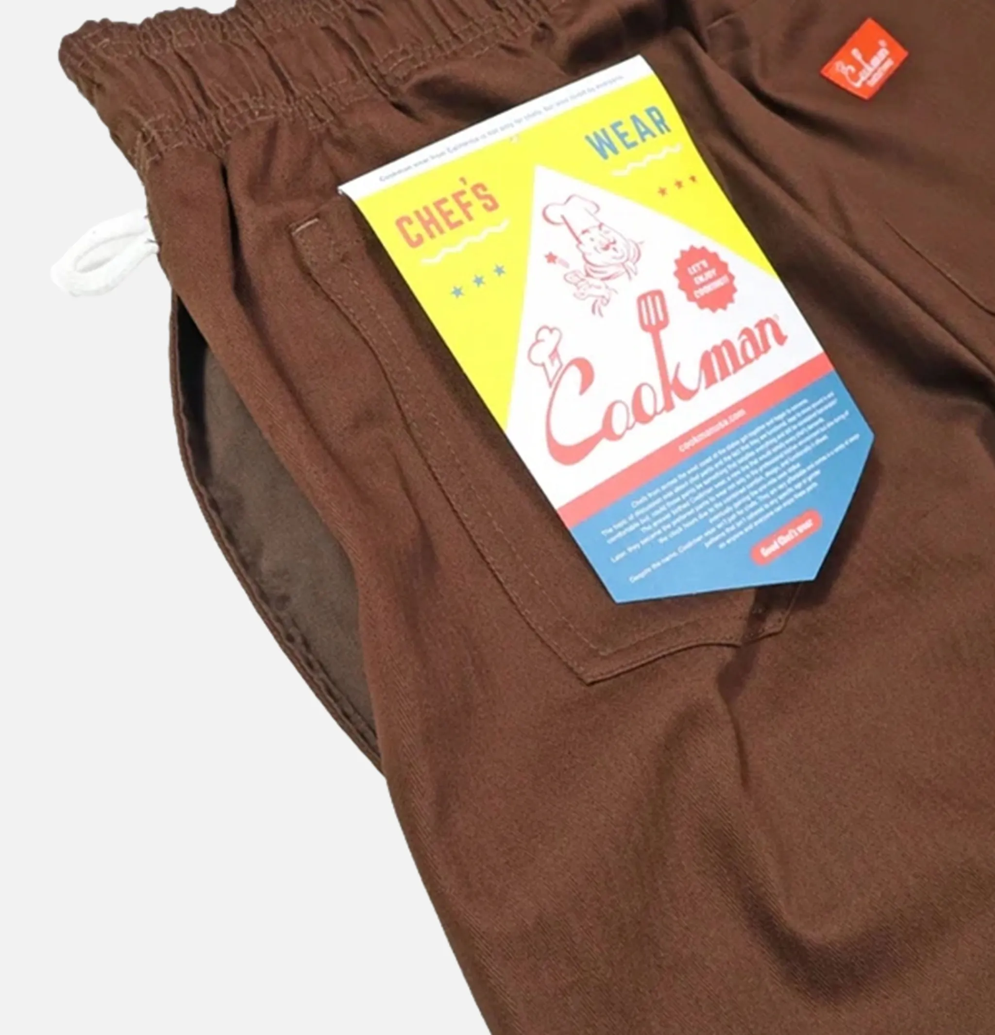COOKMAN Chef Pant Herringbone Chocolat< Work Pants