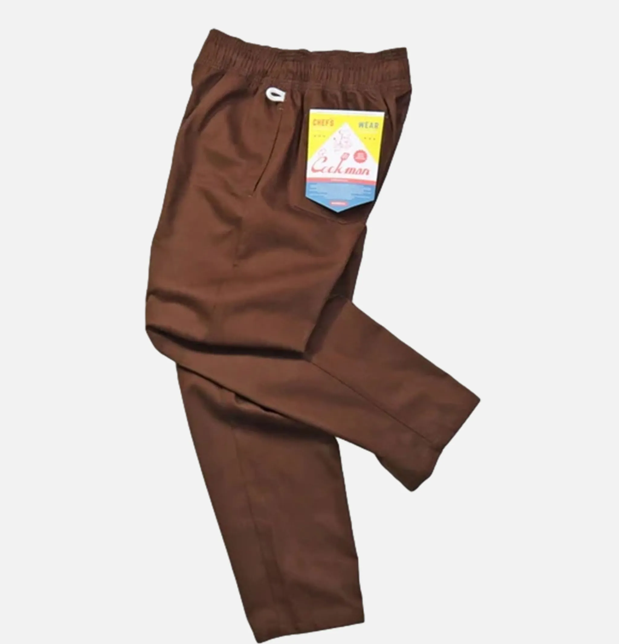 COOKMAN Chef Pant Herringbone Chocolat< Work Pants
