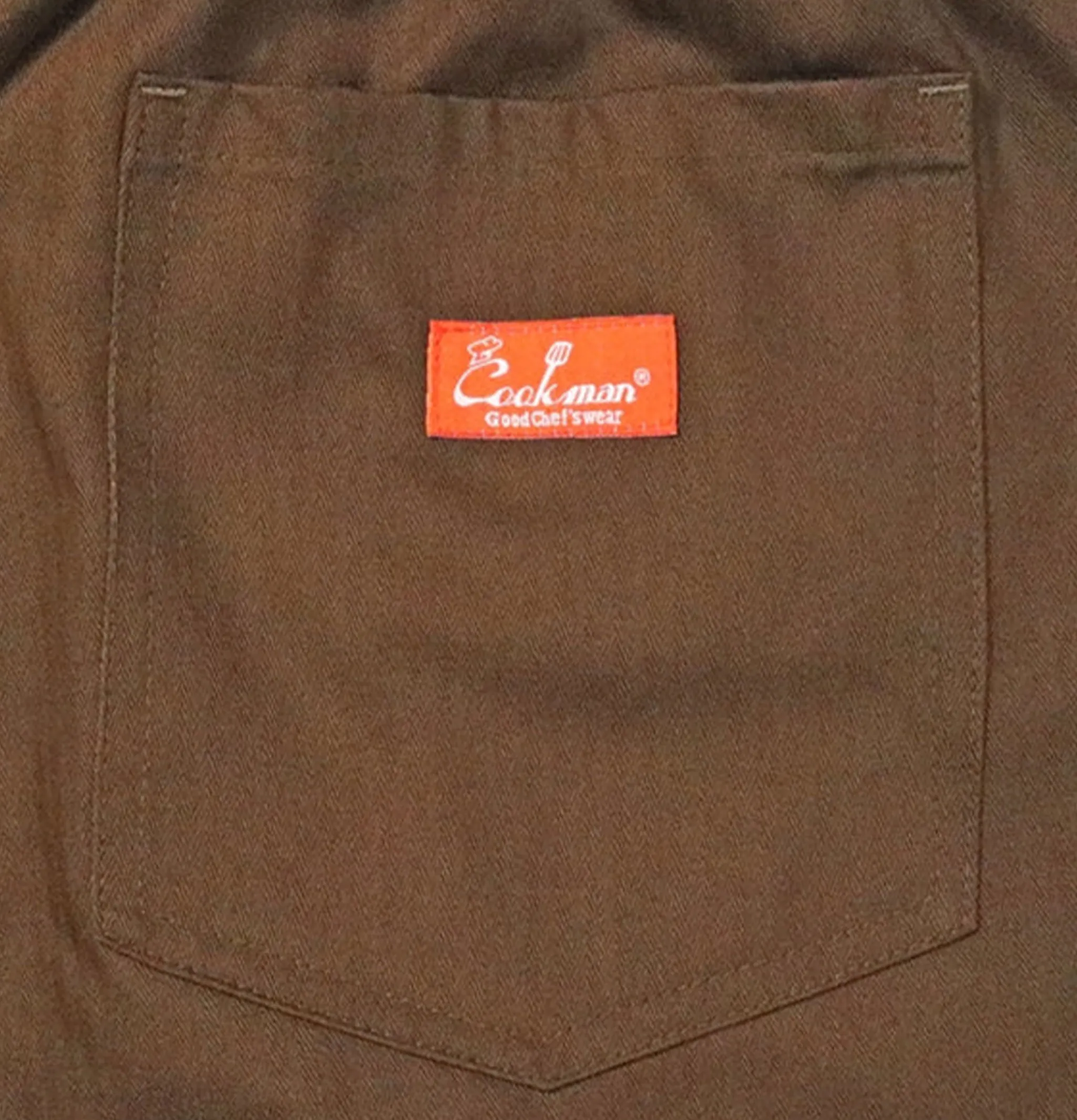 COOKMAN Chef Pant Herringbone Chocolat< Work Pants