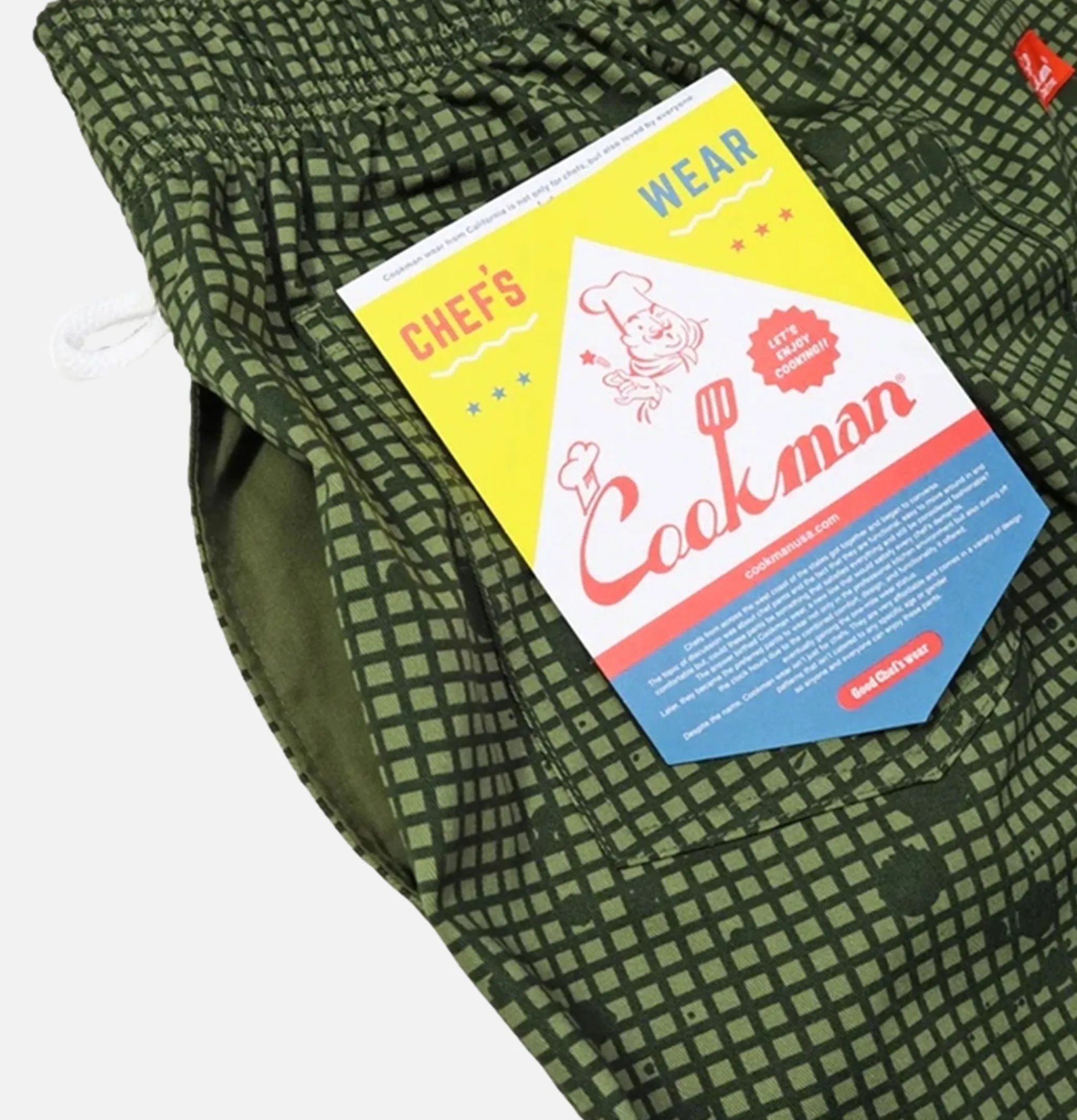COOKMAN Chef Pant Splash Camo Olive< Work Pants