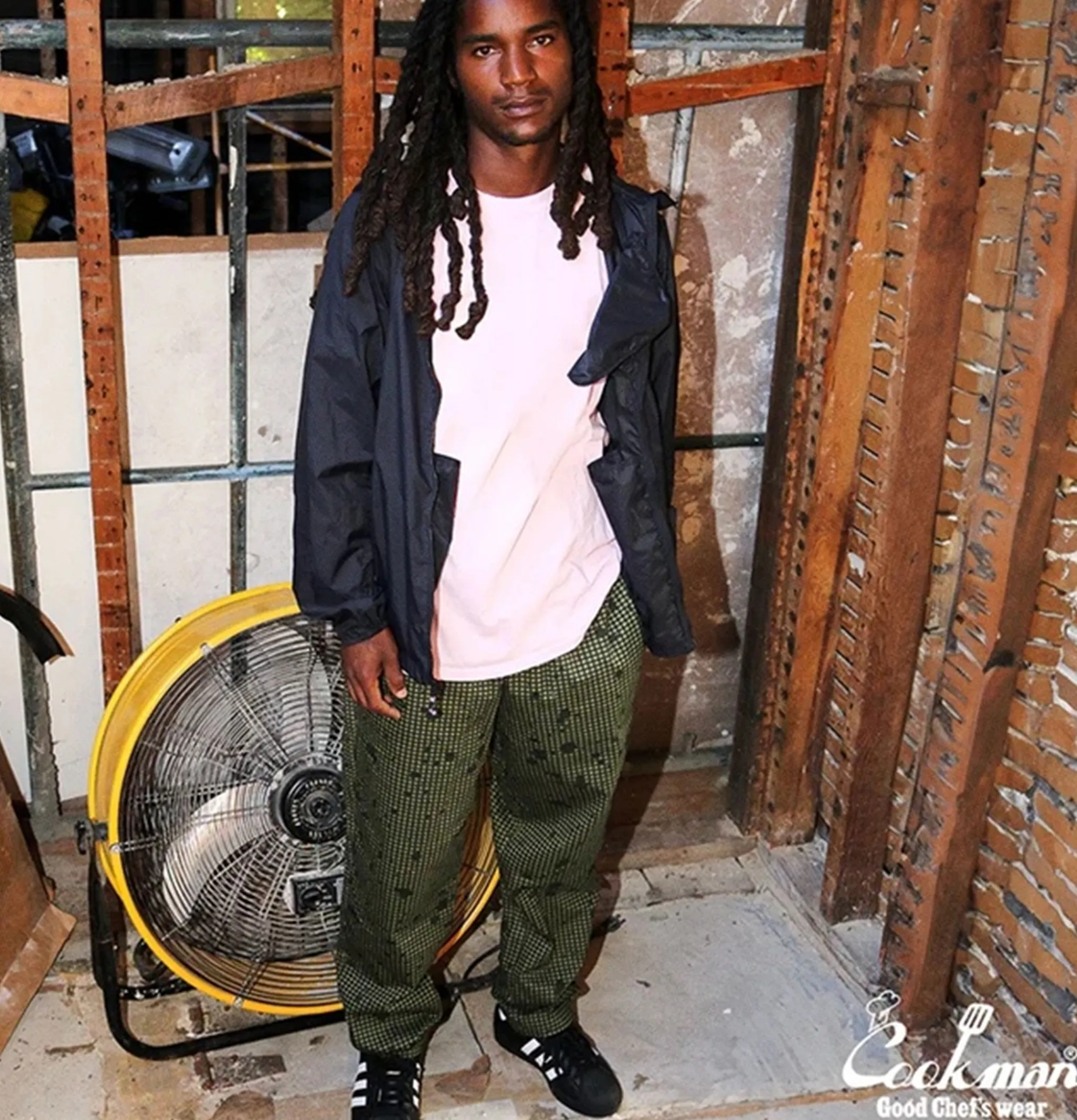 COOKMAN Chef Pant Splash Camo Olive< Work Pants