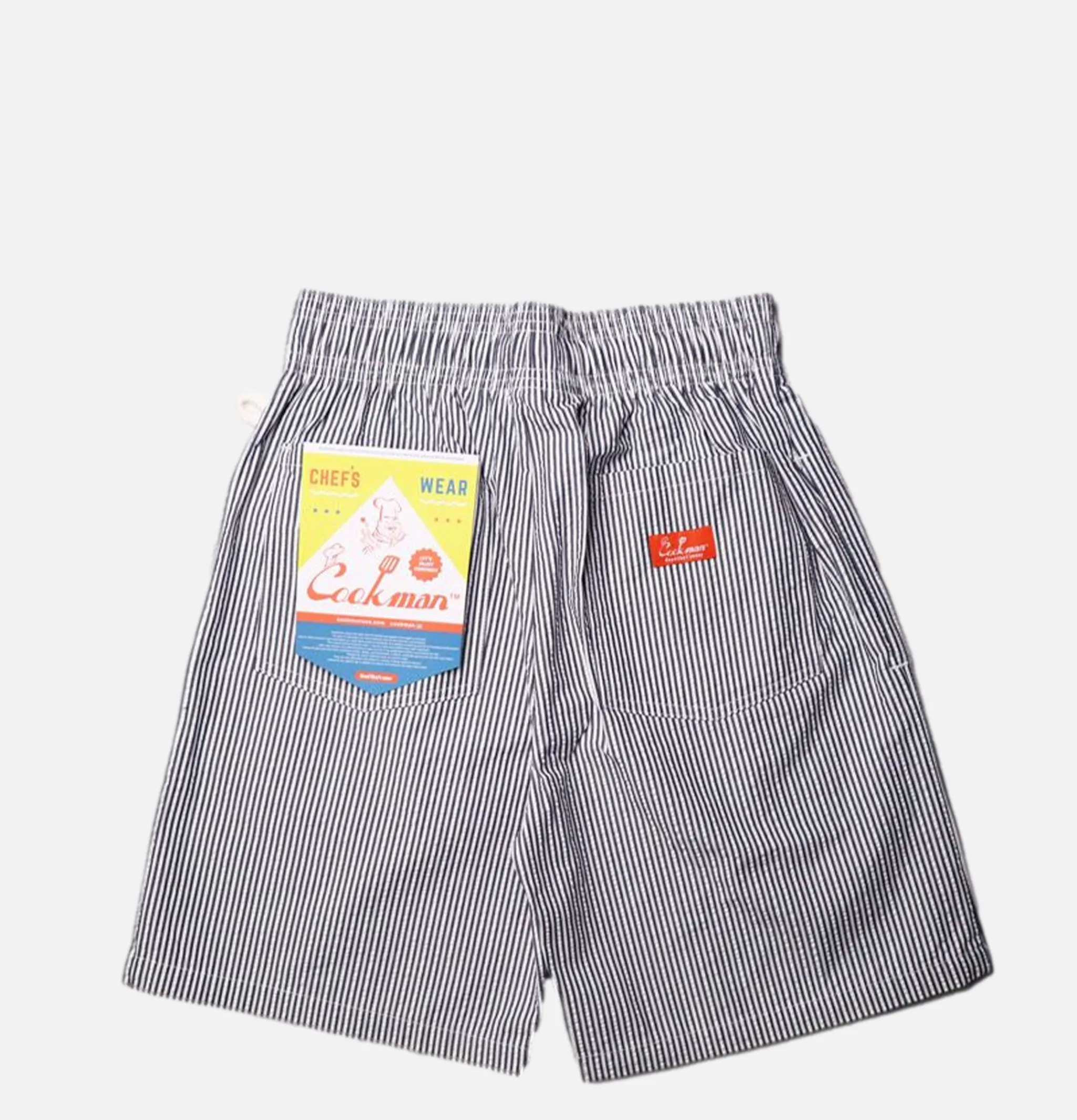 COOKMAN Chef Short Seersucker Navy< Shorts