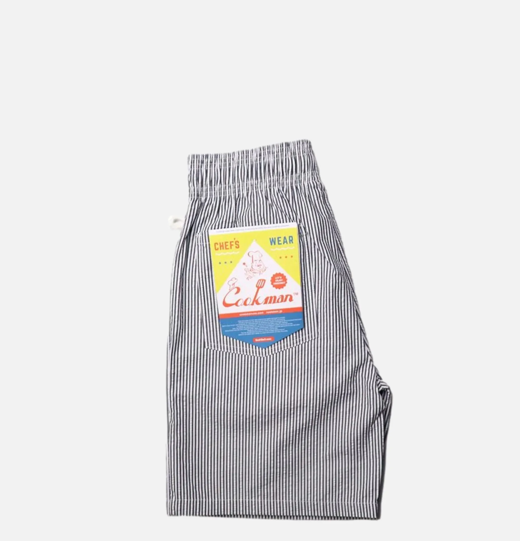 COOKMAN Chef Short Seersucker Navy< Shorts