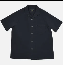 PORTUGUESE FLANNEL Chemise Atlantico Camp Navy< Chemises