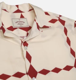 PORTUGUESE FLANNEL Chemise Diamonds Ecru< Chemises