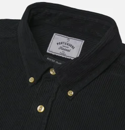 PORTUGUESE FLANNEL Chemise Lobo Black< Chemises
