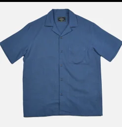 PORTUGUESE FLANNEL Chemise Message Blue< Chemises