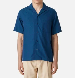PORTUGUESE FLANNEL Chemise Message Blue< Chemises