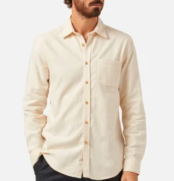 PORTUGUESE FLANNEL Chemise Teca Ecru< Chemises