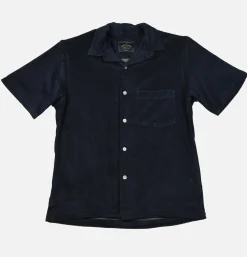 PORTUGUESE FLANNEL Chemise Terry Navy< Chemises