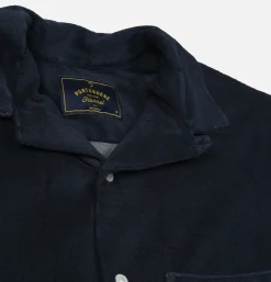 PORTUGUESE FLANNEL Chemise Terry Navy< Chemises