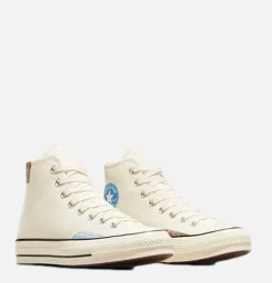 CONVERSE Chuck 70 Hi Crafted Lt Blue<Homme Baskets