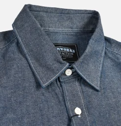 FRIZMWORKS Cigarette Chambray Shirt Blue< Chemises
